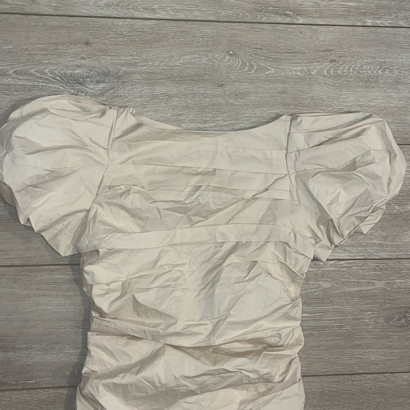 NEW Endless Rose Textured Off The Shoulder Dress in Ivory size Large NWT - Picture 3 of 13
